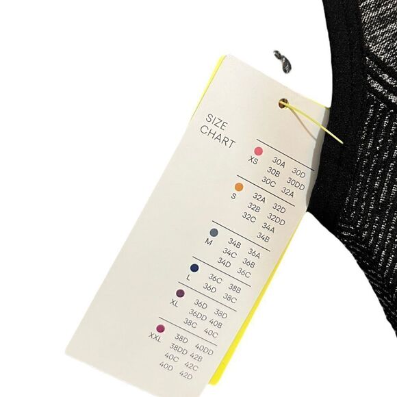 All In Motion Black And Gray Front Closure Sports Bra, Size XS, NWT - Picture 9 of 13